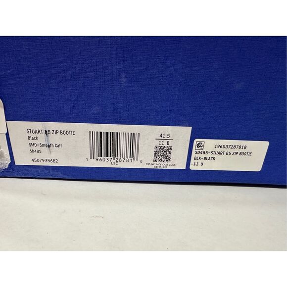 Stuart Weitzman Stuart 85MM Leather Zip Booties Size 11 $595 - Picture 5 of 8